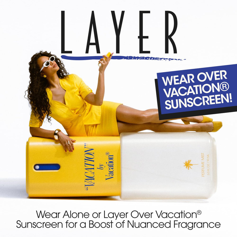 VACATION layering with eau de toilette for enhanced scent depth