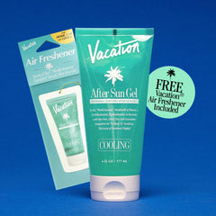 VACATION Packaging uses recycled materials for eco-friendly presentation.