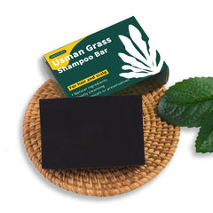 VAEYAE Usman Grass Shampoo Bar eco-packaging signals sustainable choice.