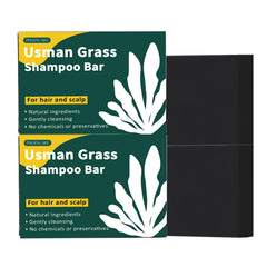 VAEYAE Usman Grass Shampoo Bar packaging highlights natural roots for premium hair care.