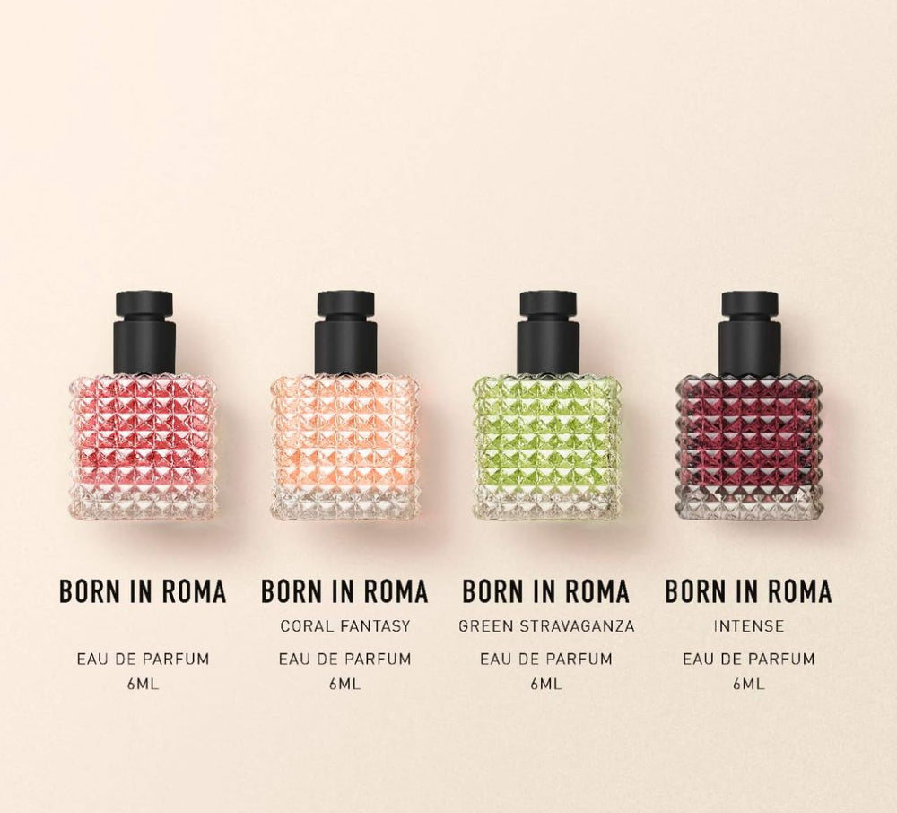 Valentino Born in Roma mini set bottles close-up ideal for daily wear and testing.