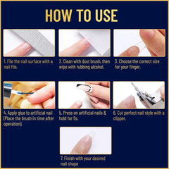 VALITIC easy-application glue coats smoothly like polish.