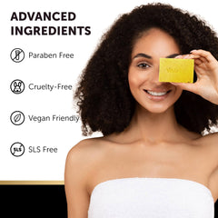 VALITIC Lemon Turmeric Soap packaging highlights vegan and cruelty-free formula