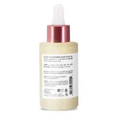 Valjean Labs Morning Glow Oil dropper closeup emphasizing smooth texture for daily use.