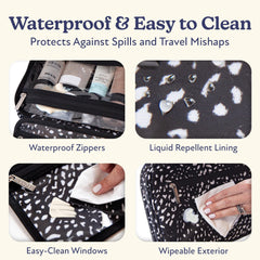 VANDEL travel makeup bag fits brushes and bottles neatly