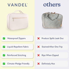 VANDEL travel-size toiletries bag suitable for carry-on packing.