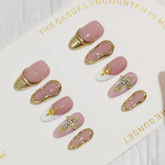 Vanesseva neon accents rhinestones nails highlight neon accents and chrome shine for statement glam.