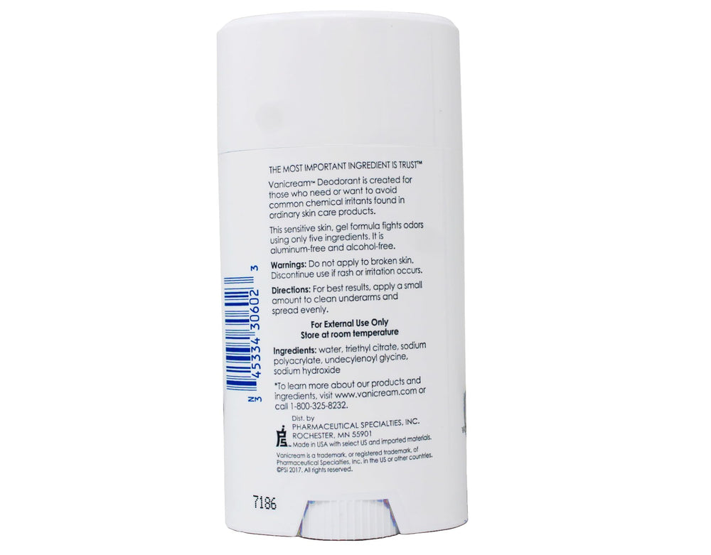 Vanicream fragrance-free label emphasizes gentle, skin-friendly formula