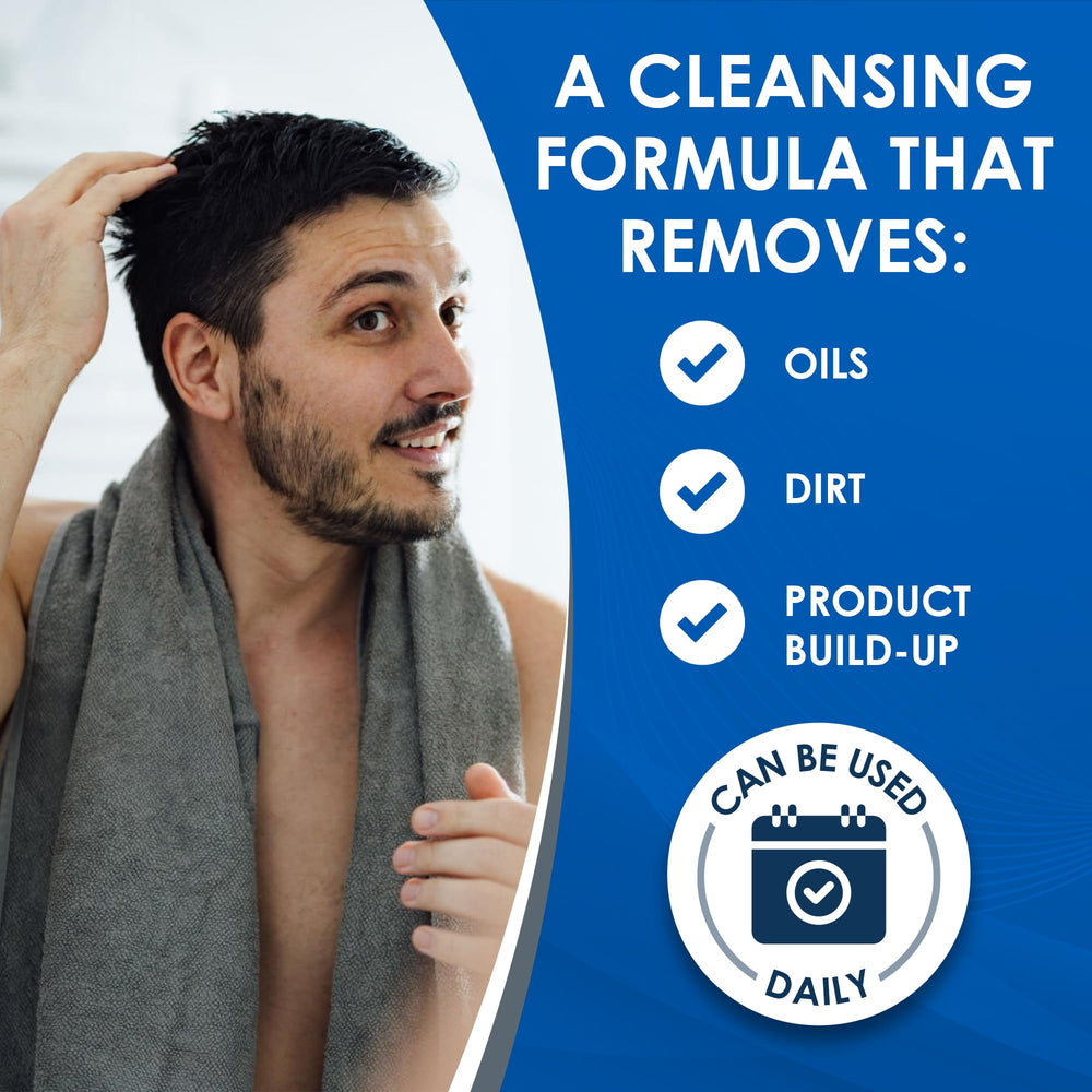 Vanicream Hair Shampoo application shows smooth hair but without irritation