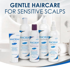 Vanicream Hair Shampoo bottle cap closeup indicates secure lid and travel-friendly size