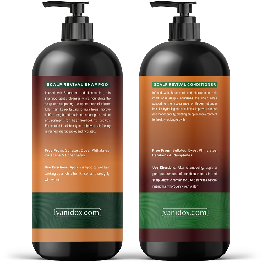 VANIDOX Batana Oil hair care set on countertop for daily use idea