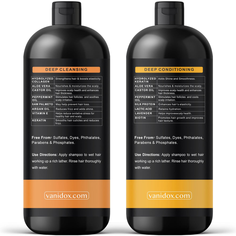 VANIDOX Biotin-enriched formula supports thicker-looking hair