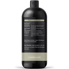 Vanidox Tea Tree Oil Shampoo suitable for all hair types.