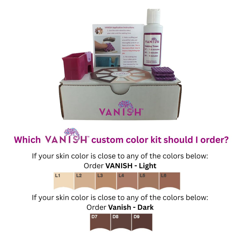 Vanish dye is organic and long-lasting for safety and longevity.