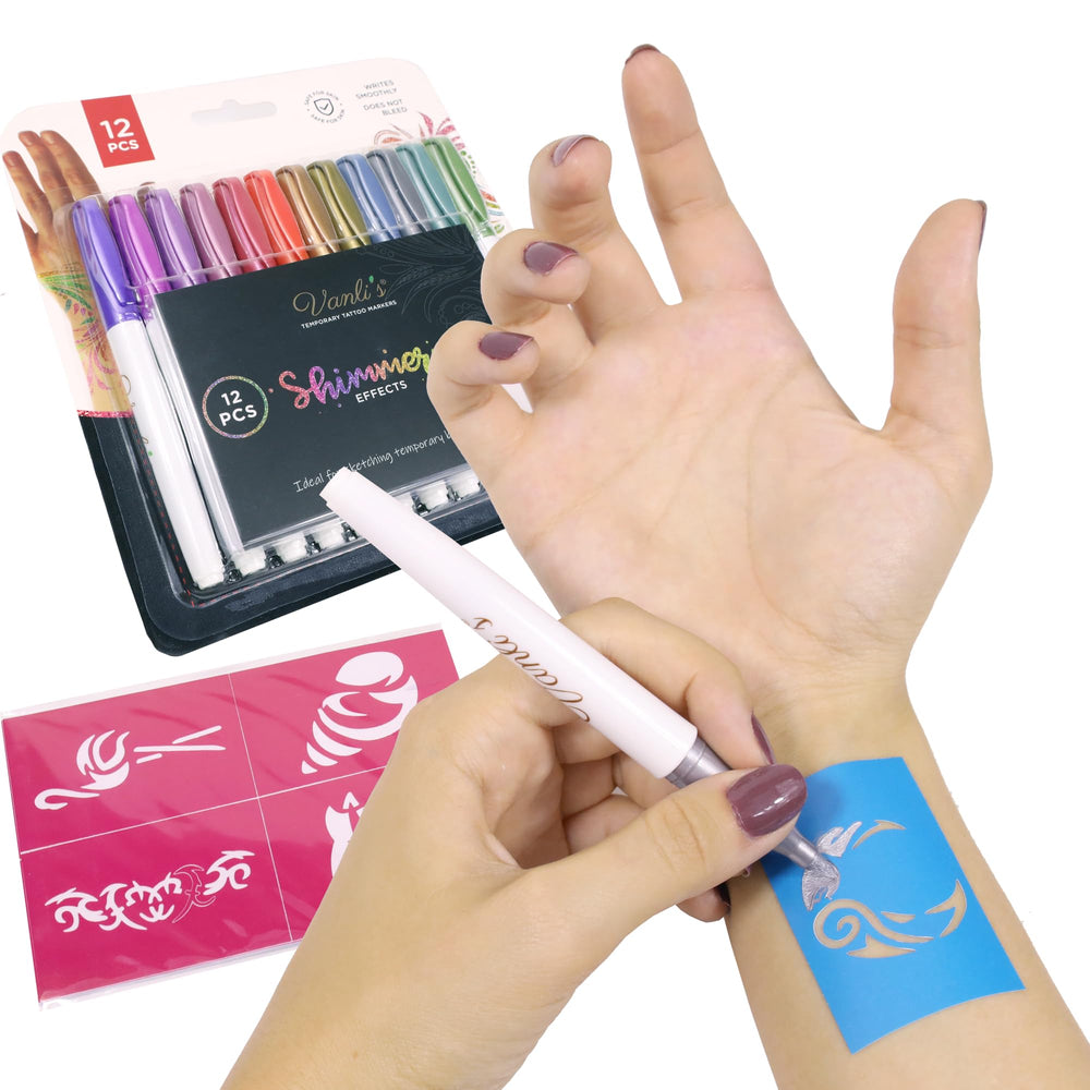 Vanli's plant-based ingredients keep skin-friendly ink ideal for sensitive users.