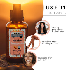 VanMan Protection Oil Serum fragrance-free label on bottle for sensitive users