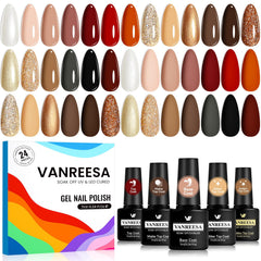 VANREESA pearl white gel nail polish for a bright, long-lasting finish.