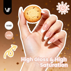 VANREESA red gel nail polish for bold, statement nails.