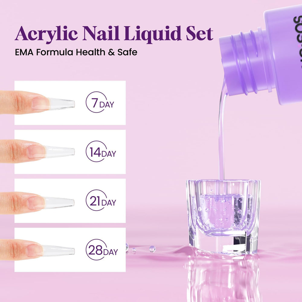 At-home manicure session using the kit for DIY salon-quality nails