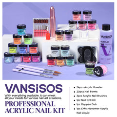 VANSISOS basic accessories bundle for a complete at-home manicure setup.