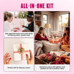 VANSISOS organized beginner workspace for DIY nails.