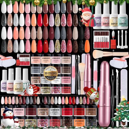 VANSISOS dip powder colors palette offers diverse tones for creative nails.