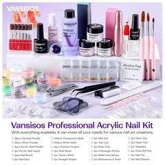 VANSISOS electric nail drill with bits enables precise shaping and smoothing.