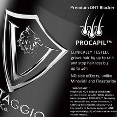 Vantaggio and Co Hair Loss Shampoo packaging close-up with matte finish