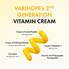 VARIHOPE Vita-Aging Pure C Cream daily use application.