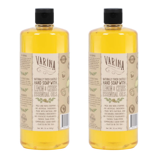 Varina Liquid Soap bottle for easy hand washing with citrus scent