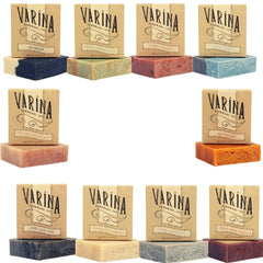 Varina Mens Variety Soap pack with 10 bars for gentle cleansing on sensitive skin