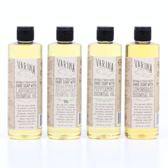 Varina peppermint castile soap bottle for refreshing cleansing and multi-use cleaning