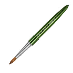 varnishea Kolinsky nail brush head close-up for precise acrylic application