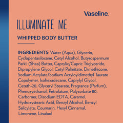 Vaseline Illuminate Me two-piece set on skin for subtle glow.