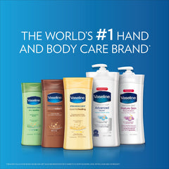 Vaseline Intensive Care packaging with pump for daily use.