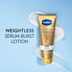 Application-spot of Vaseline Luminous Glow shows quick-drying finish