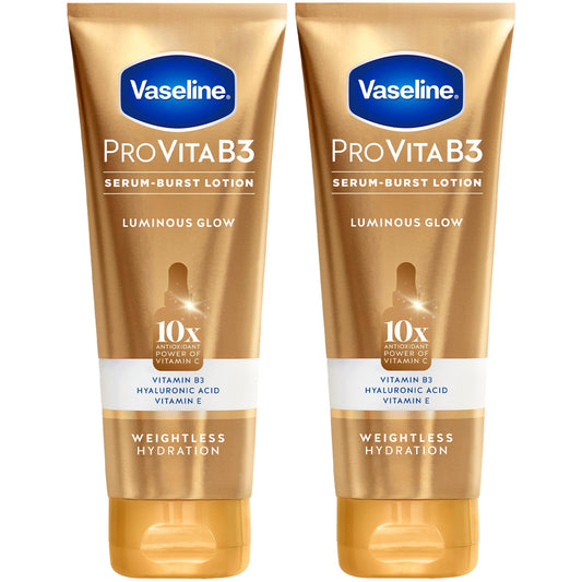 Vaseline Luminous Glow bottle shows weightless hydration for daily comfort