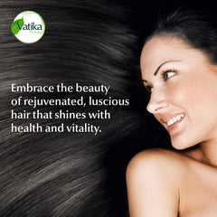 Vatika Naturals At-home salon feel image implies effortless routine with vitality.