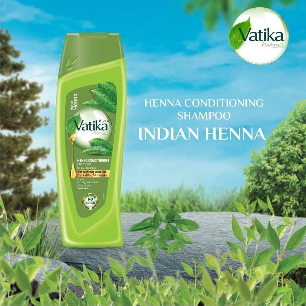Vatika Naturals Henna Conditioning Shampoo for dry, damaged hair nourishment