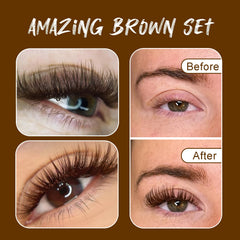 VAVALASH 320 brown premade fans ideal for easy application