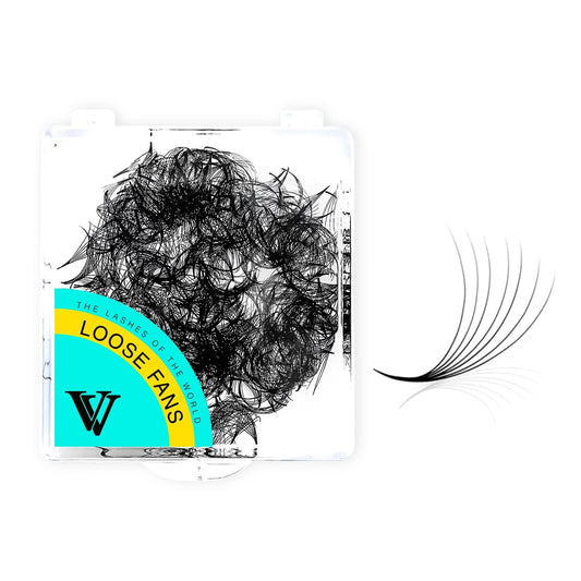 VAVALASH 500 premade fans packaging suggests bulk value for salons.