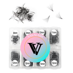 VAVALASH 600 fans premade loose fans box for fast, clean lash application.