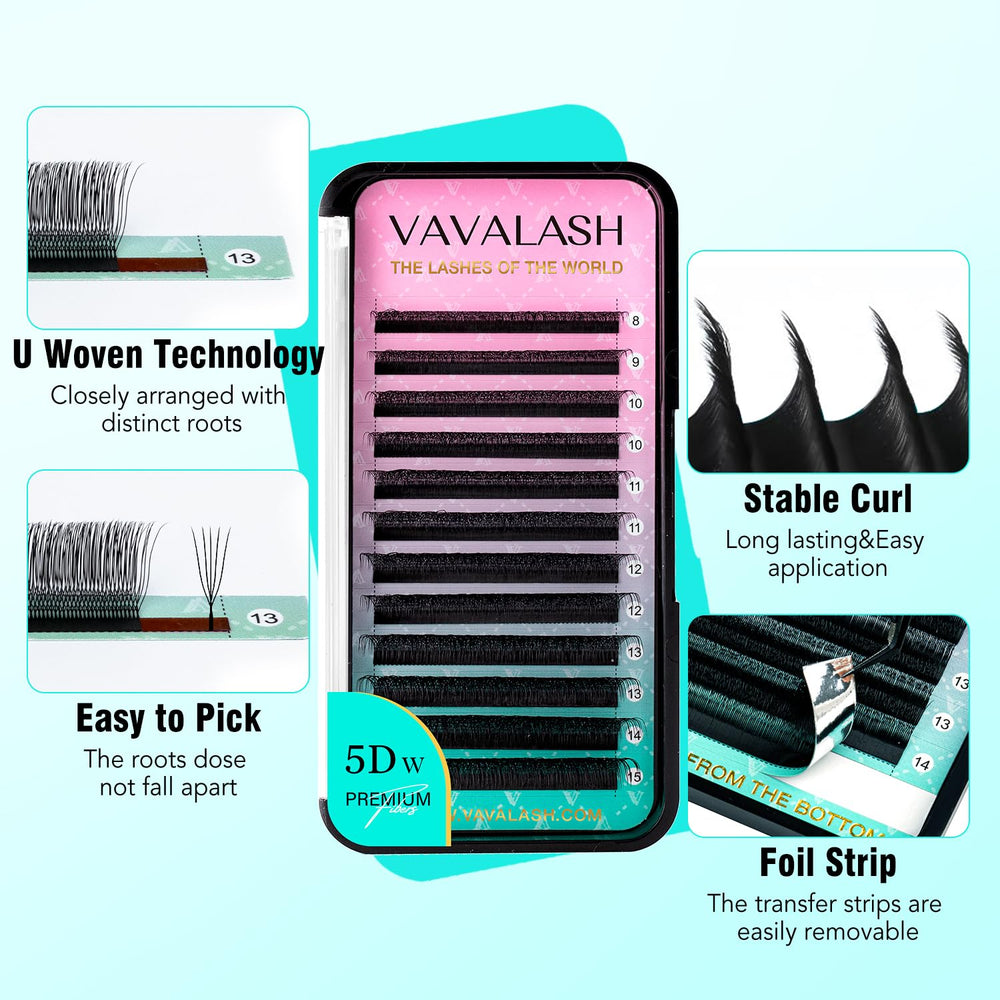 VAVALASH U 5D closeup of U-shaped fans highlighting natural appeal.