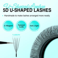 VAVALASH U 5D lightweight lashes demonstrate fluffy volume without heaviness.