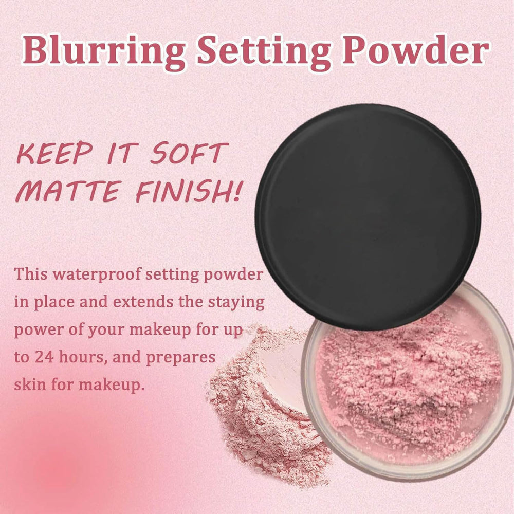 Vbolre Pink Blurring Powder controls oil for all-day shine management.