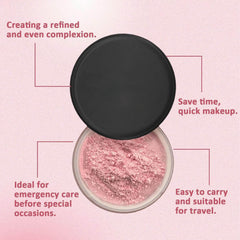 Vbolre Pink Blurring Powder travel pack offers portability and quick touchups.