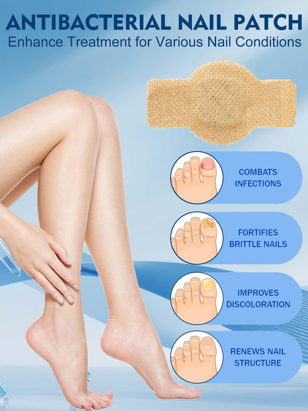 Vealvion Nail Patches 24 patches included for comprehensive nail care