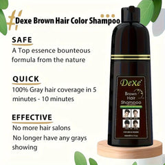 Vedora 100 percent gray hair coverage demonstrates full gray concealment.