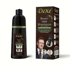Vedora Instant Brown Hair Shampoo packaging demonstrates a gentle semi-permanent color solution.