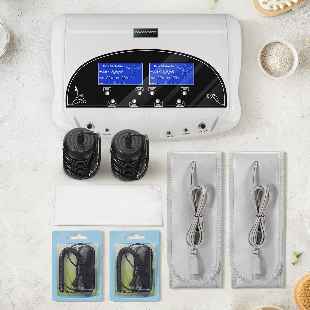 Veicomtech home-use setup ready for a compact spa routine.